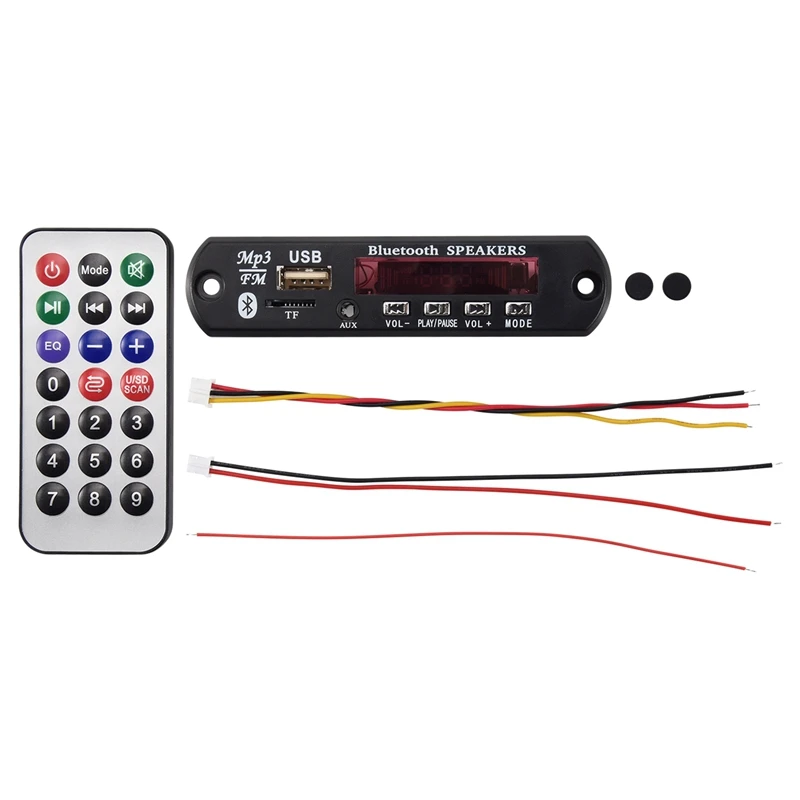 Bluetooth 5.0 MP3 Decoder Board DC 5V 12V Car FM Radio Module Support TF USB AUX For Car Phone
Bluetooth 5.0 MP3 Decoder Board DC 5V 12V Car FM Radio Module Support TF USB AUX For Car Phone