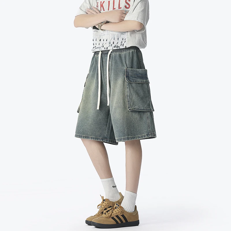 New Men's Denim Shorts Summer Breathable Cotton Blend Casual 5-Point Trousers Minimalist Style Streetwear Urban Fashion Trousers
New Men's Denim Shorts Summer Breathable Cotton Blend Casual 5-Point Trousers Minimalist Style Streetwear Urban Fashion Trousers