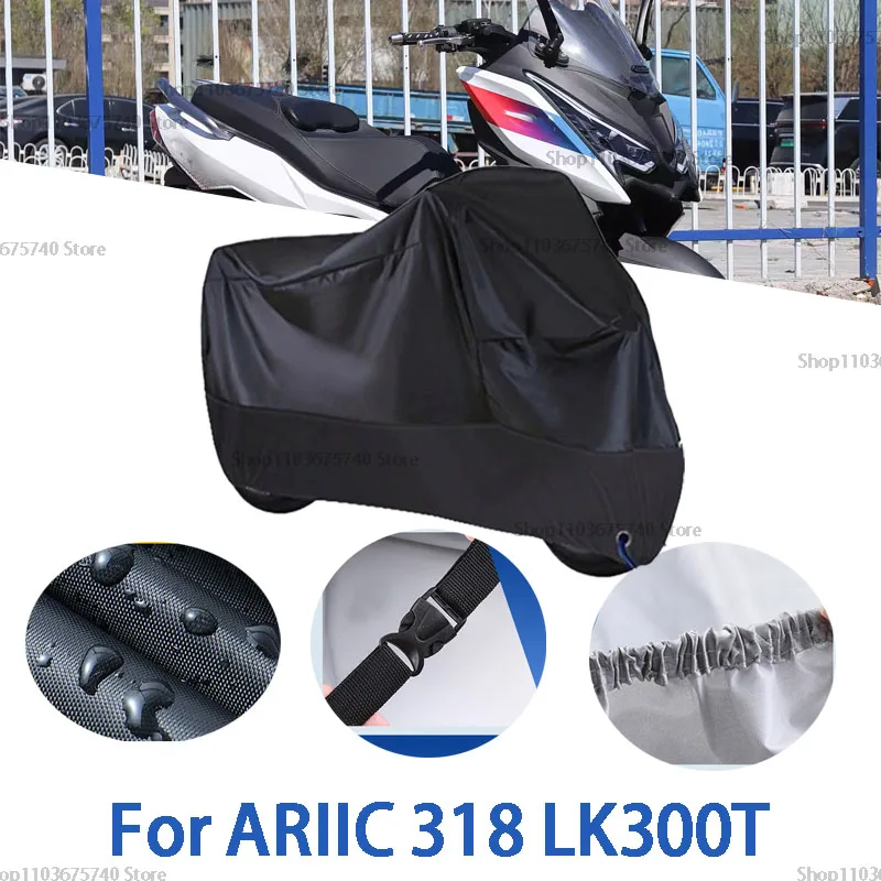 Полный чехол для мотоцикла для ARIIC 318 LK300T, автомобильный уличный солнцезащитный чехол от пыли и ушей, утолщенный оксфордский чехол, аксессуары
Полный чехол для мотоцикла для ARIIC 318 LK300T, автомобильный уличный солнцезащитный чехол от пыли и ушей, утолщенный оксфордский чехол, аксессуары