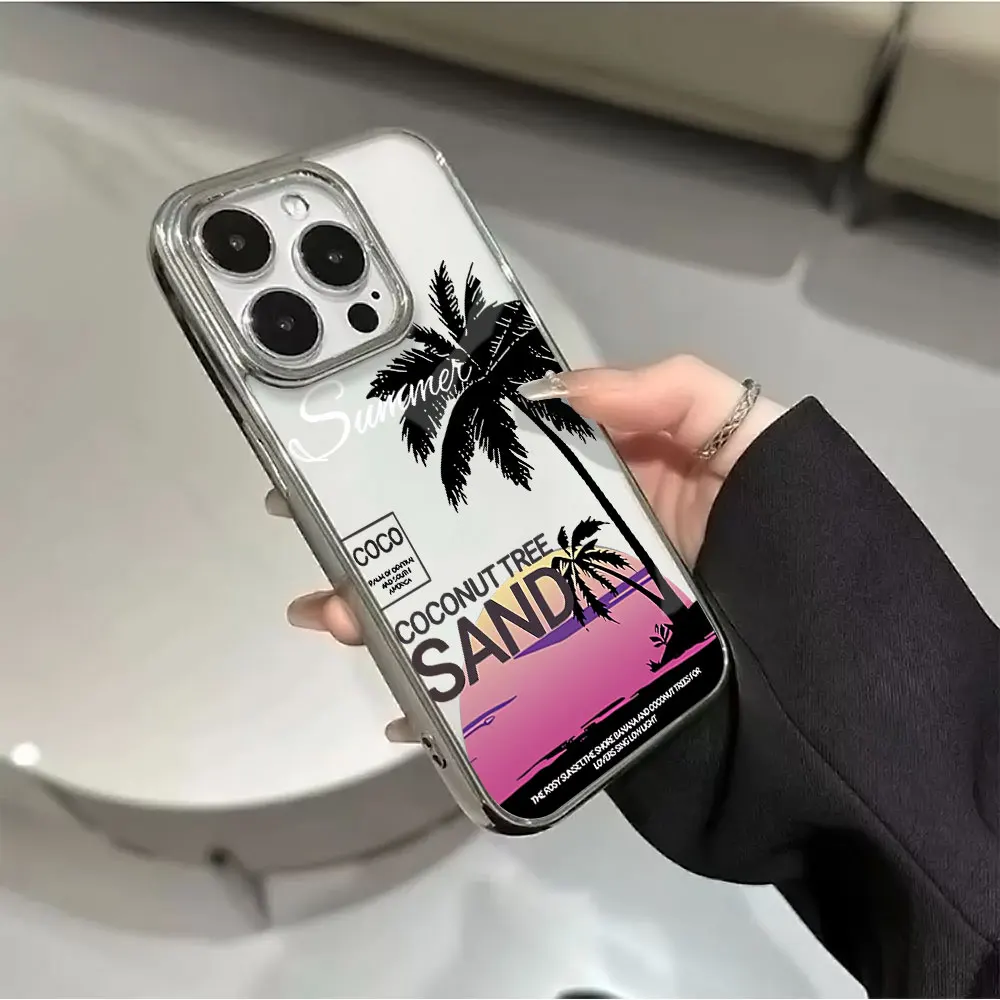 Sunset Coconut Tree Electroplated Phone Case For iPhone 17 16 15 14 13 12 11 Pro Max 16 Plus X XS 17 Air Shockproof Clear Cover
Sunset Coconut Tree Electroplated Phone Case For iPhone 17 16 15 14 13 12 11 Pro Max 16 Plus X XS 17 Air Shockproof Clear Cover