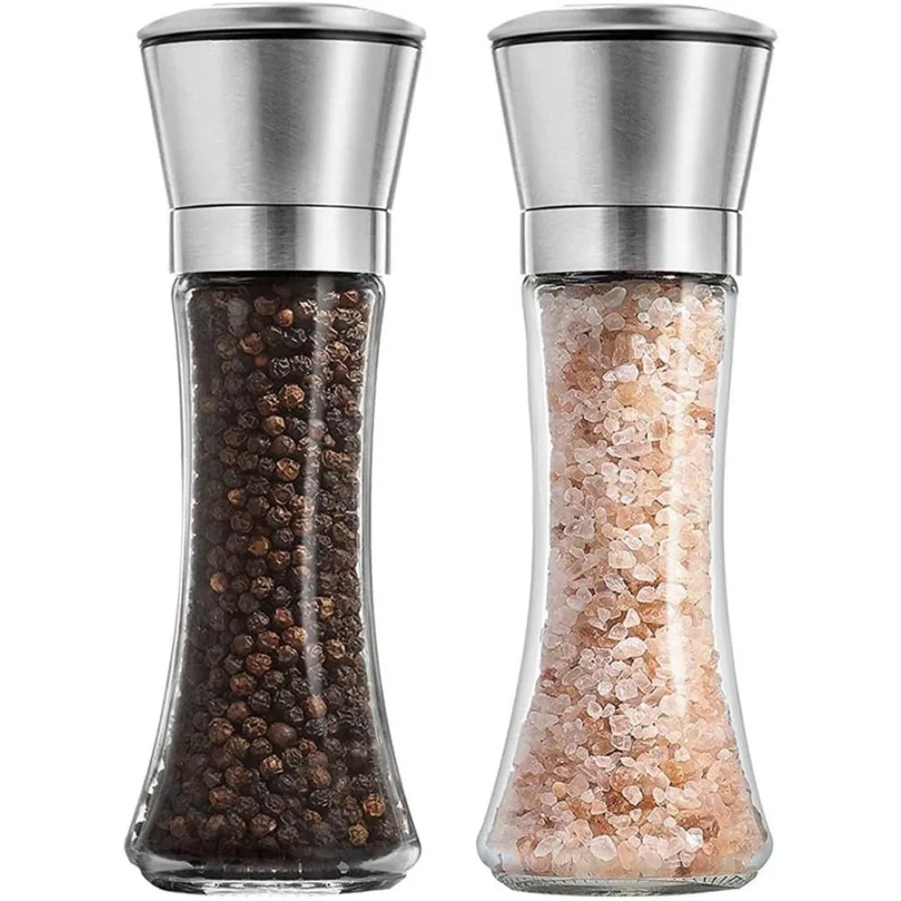 Мельница для перца из нержавеющей стали с подставкой, регулируемая мельница для грубого и мелкого перца, ручная мельница, бутылка для приправ, кухонный инструмент
Мельница для перца из нержавеющей стали с подставкой, регулируемая мельница для грубого и мелкого перца, ручная мельница, бутылка для приправ, кухонный инструмент