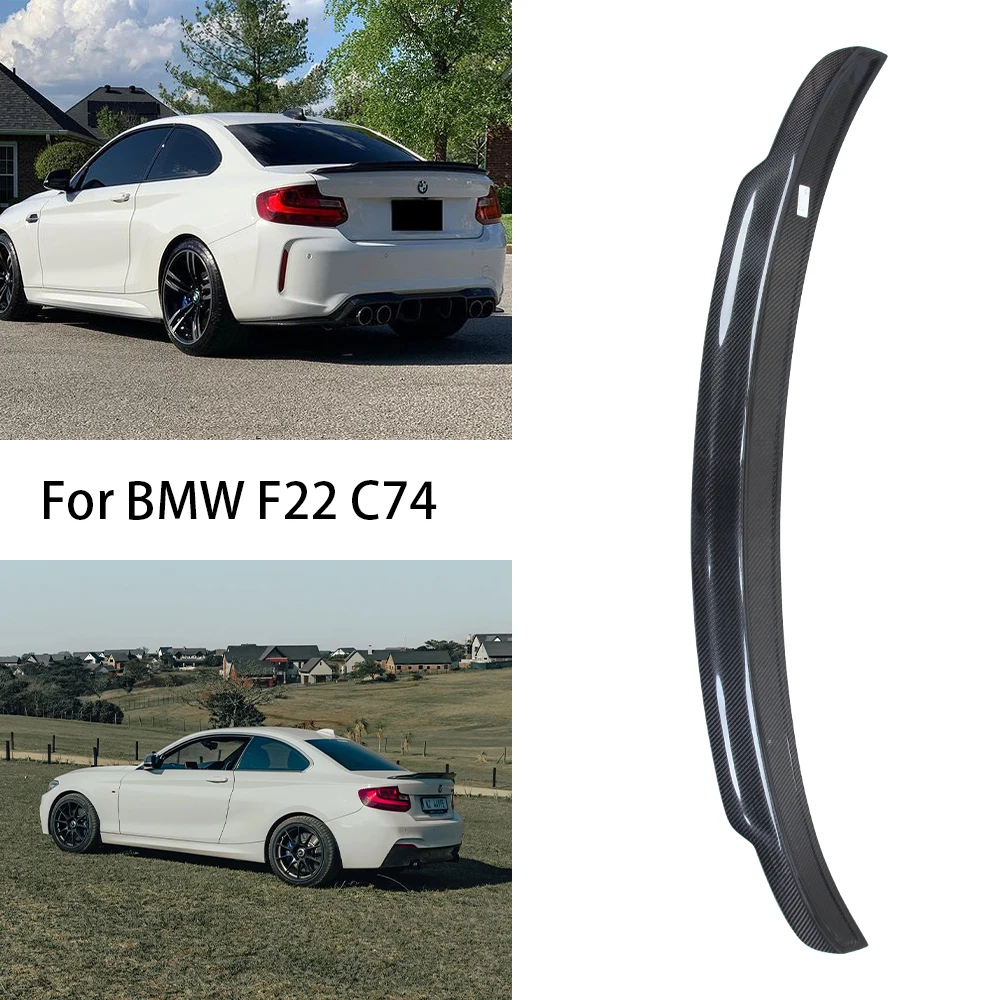 For BMW 2 Series F22 Coupe/F23 Convertible/M2 F87 C74 Style Carbon fiber Rear Spoiler Trunk wing 2014-2020
For BMW 2 Series F22 Coupe/F23 Convertible/M2 F87 C74 Style Carbon fiber Rear Spoiler Trunk wing 2014-2020