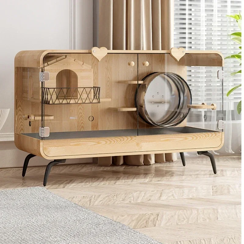 HOT SALE Villa glass transparent luxury high-end solid wood cage TV cabinet cage gold bear
HOT SALE Villa glass transparent luxury high-end solid wood cage TV cabinet cage gold bear