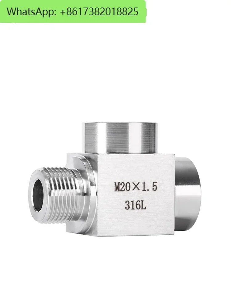 316L stainless steel inner and outer thread 2 in 3, thickened high-pressure inner and outer thread T-shaped tee 4 in 20 * 1.5
316L stainless steel inner and outer thread 2 in 3, thickened high-pressure inner and outer thread T-shaped tee 4 in 20 * 1.5