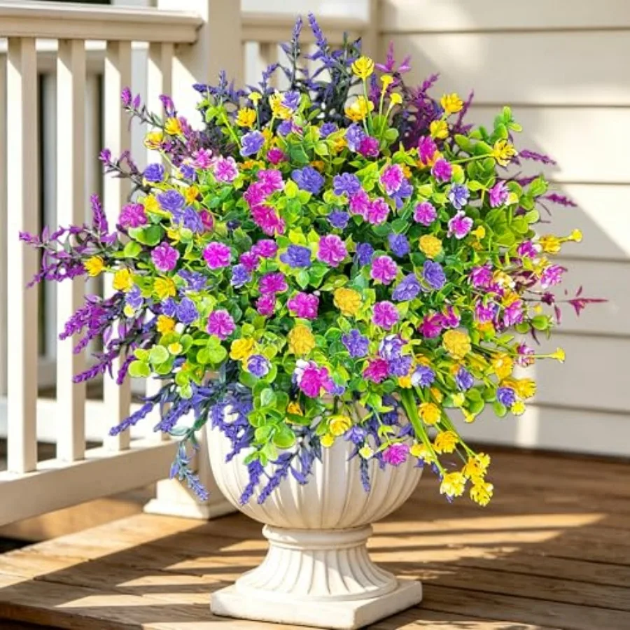Artificial Flowers for Outdoors UV Resistant, Bundles Realistic Faux Daisy Flowers with Bendable Stems for Planters Porch Garde
Artificial Flowers for Outdoors UV Resistant, Bundles Realistic Faux Daisy Flowers with Bendable Stems for Planters Porch Garde