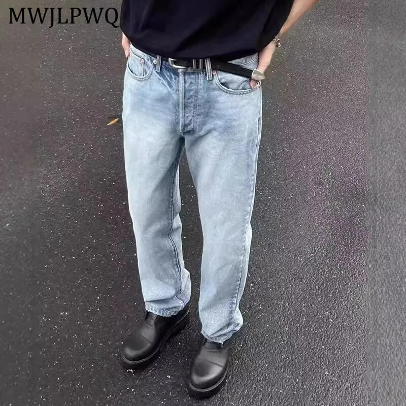 MWJLPWQ Cleanfit Style Washed Pattern Blue Straight Vintage Jeans Men's High Street Slim Vibe Autumn Long Pants 2025 Tide 11114
MWJLPWQ Cleanfit Style Washed Pattern Blue Straight Vintage Jeans Men's High Street Slim Vibe Autumn Long Pants 2025 Tide 11114