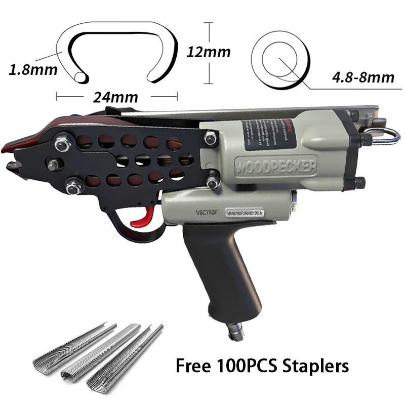 Pneumatic Air C Ring Tool Nailer Hog Ring Plier Stapler Gun C24 C17 C Ring Gun for Wire Cage Fence Mattress Closure
Pneumatic Air C Ring Tool Nailer Hog Ring Plier Stapler Gun C24 C17 C Ring Gun for Wire Cage Fence Mattress Closure
