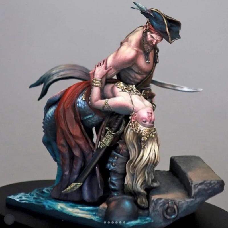 1/24 Scale Pirate Captain and Mermaid Resin Figure Model Kits Fantasy Miniature Sculpture Unassambled and Unpainted 262
1/24 Scale Pirate Captain and Mermaid Resin Figure Model Kits Fantasy Miniature Sculpture Unassambled and Unpainted 262
