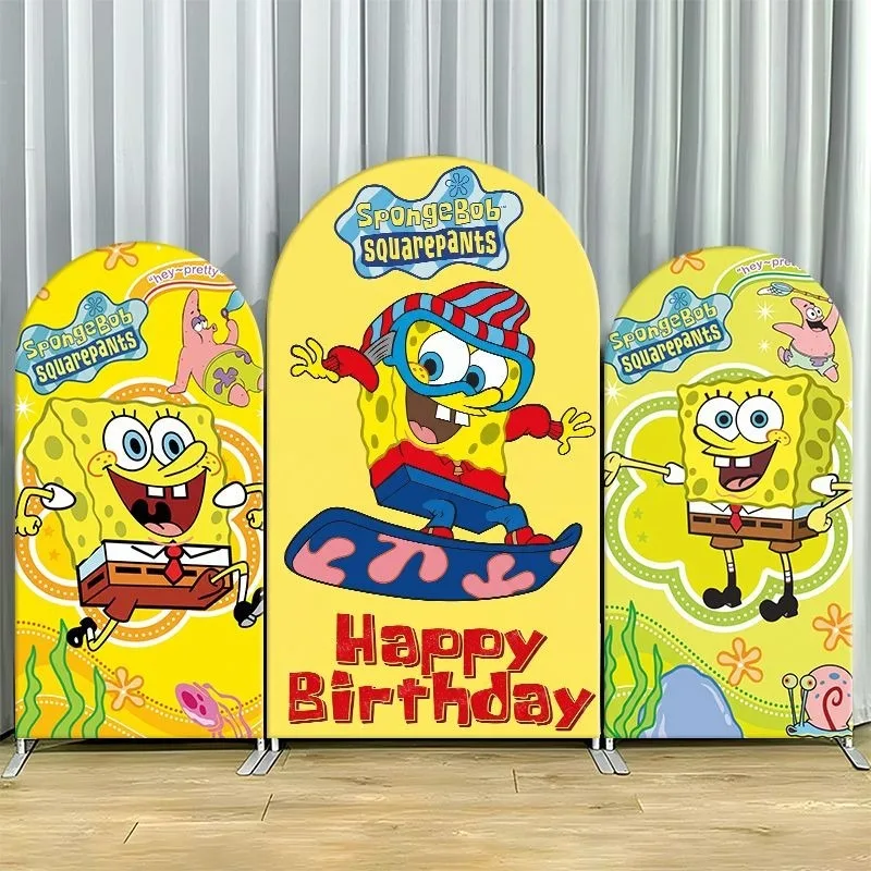 SpongeBob Surfing Arch Backdrop Cover Happy Birthday Party Decor Yellow Theme Elastic Fabric Photo Background Celebration Decor
SpongeBob Surfing Arch Backdrop Cover Happy Birthday Party Decor Yellow Theme Elastic Fabric Photo Background Celebration Decor
