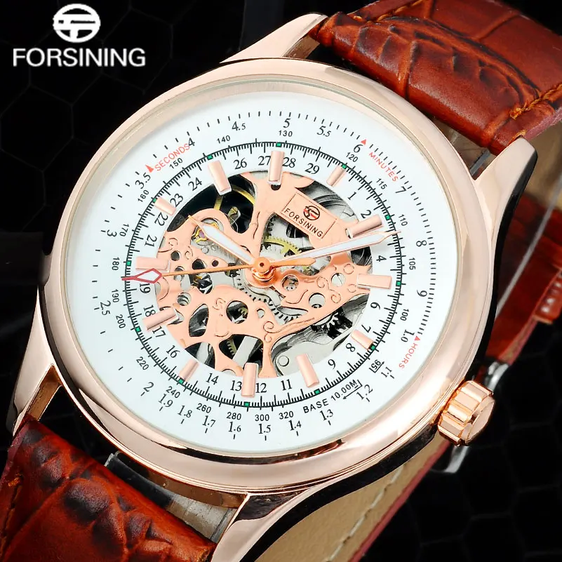 FORSINING Luxury Brand Men Skeleton Watch Mens Hand Wind Machanical Watches Men Casual Dress Watch Male Gift Clock Leather Band
FORSINING Luxury Brand Men Skeleton Watch Mens Hand Wind Machanical Watches Men Casual Dress Watch Male Gift Clock Leather Band