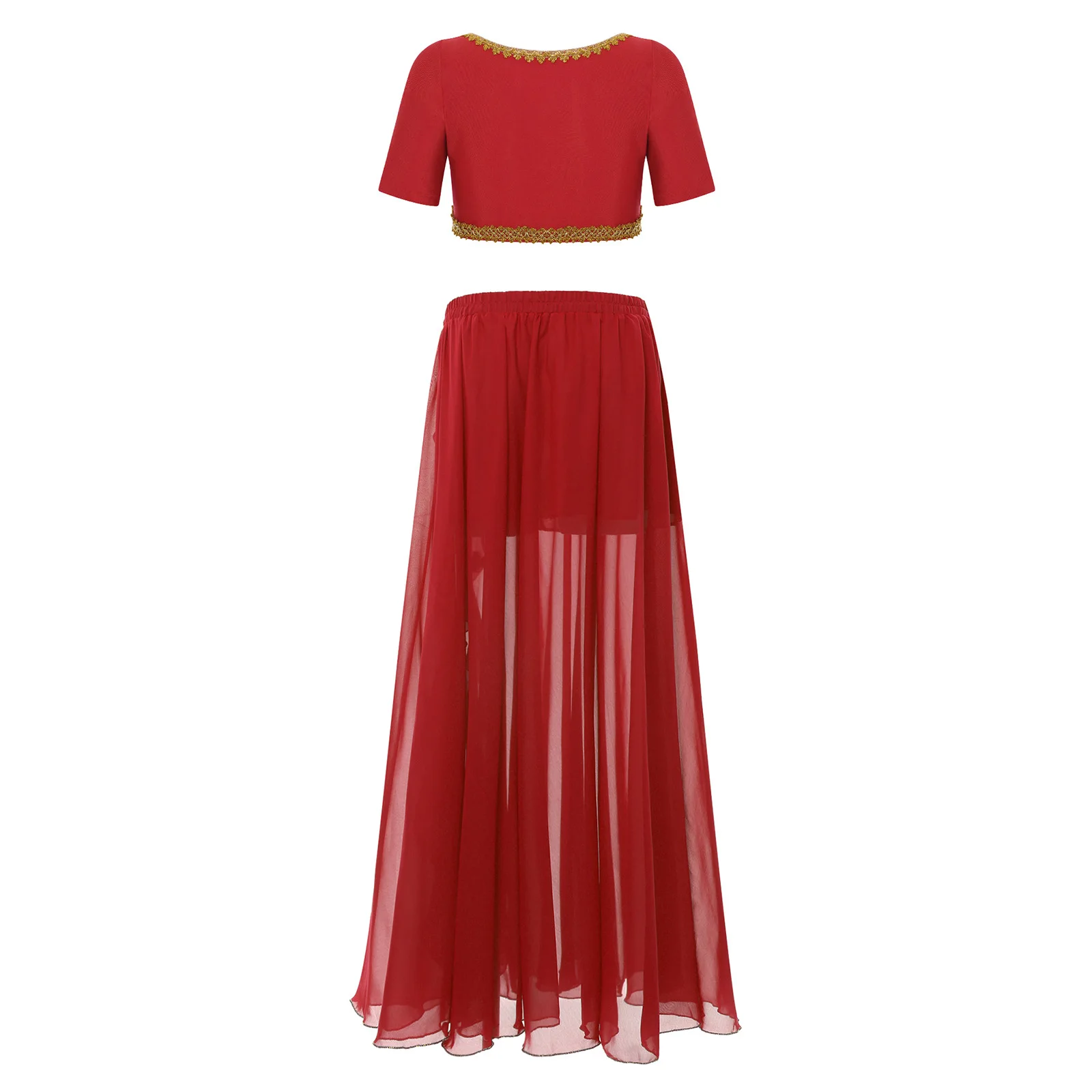 Femme Crop Top + Split Chiffon Skirt Belly Dancing Set Women Oriental India Stage Performance Clothes Adults Belly Dance Outfit
Femme Crop Top + Split Chiffon Skirt Belly Dancing Set Women Oriental India Stage Performance Clothes Adults Belly Dance Outfit