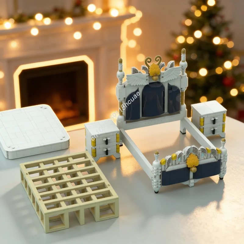 1198pcs MOC European Style Luxury Double Bed City Model Building Blocks Construction Toy Education Christmas Gifts Brick Kids
1198pcs MOC European Style Luxury Double Bed City Model Building Blocks Construction Toy Education Christmas Gifts Brick Kids