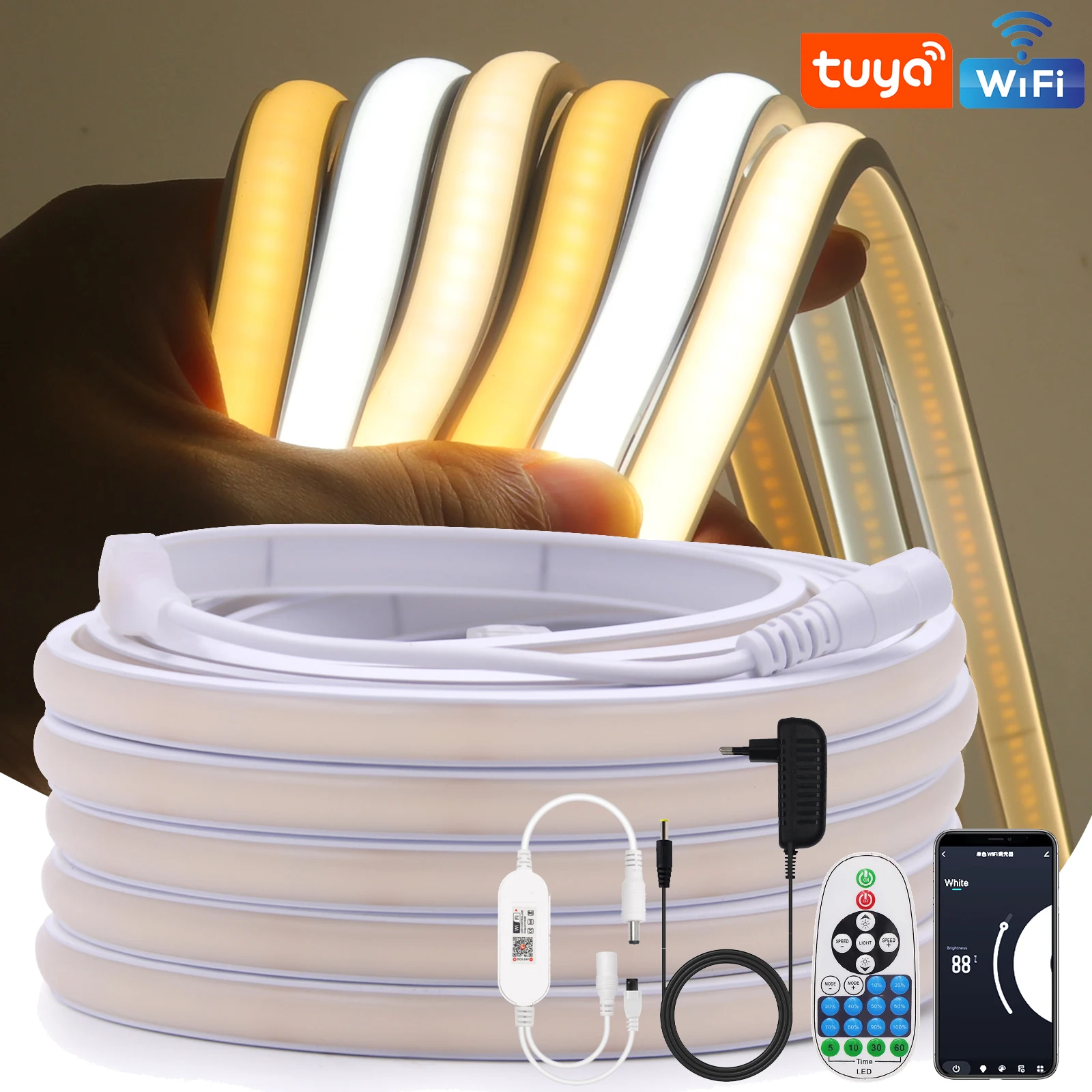 Светодиодная лента Tuya COB 12 В 24 В Водонепроницаемая 320 светодиодов/м Гибкая лента высокой плотности Wi-Fi ИК-пульт дистанционного управления Комплект питания европейского стандарта Теплый натуральный белый
Светодиодная лента Tuya COB 12 В 24 В Водонепроницаемая 320 светодиодов/м Гибкая лента высокой плотности Wi-Fi ИК-пульт дистанционного управления Комплект питания европейского стандарта Теплый натуральный белый