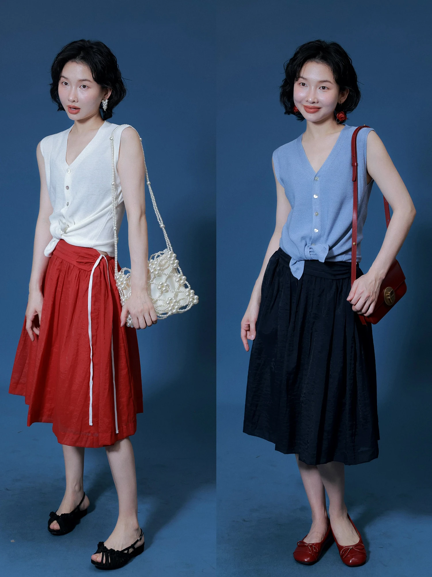 Sweet Ruffled Texture Half Skirt Elastic Waist Pleated A-Line Cotton Blend Spring 2026 Women's Fashion Ivy Yang Design
Sweet Ruffled Texture Half Skirt Elastic Waist Pleated A-Line Cotton Blend Spring 2026 Women's Fashion Ivy Yang Design