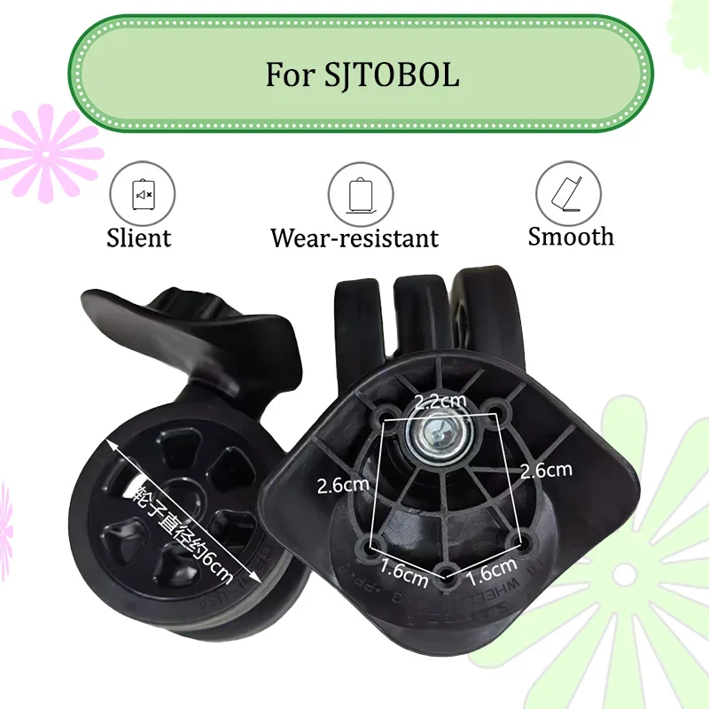 For SJTOBOL T11 Shock Absorbing Wheels Accessories Practical Silent Replacement Casters Universal Wheels 360° Shock Absorbing
For SJTOBOL T11 Shock Absorbing Wheels Accessories Practical Silent Replacement Casters Universal Wheels 360° Shock Absorbing