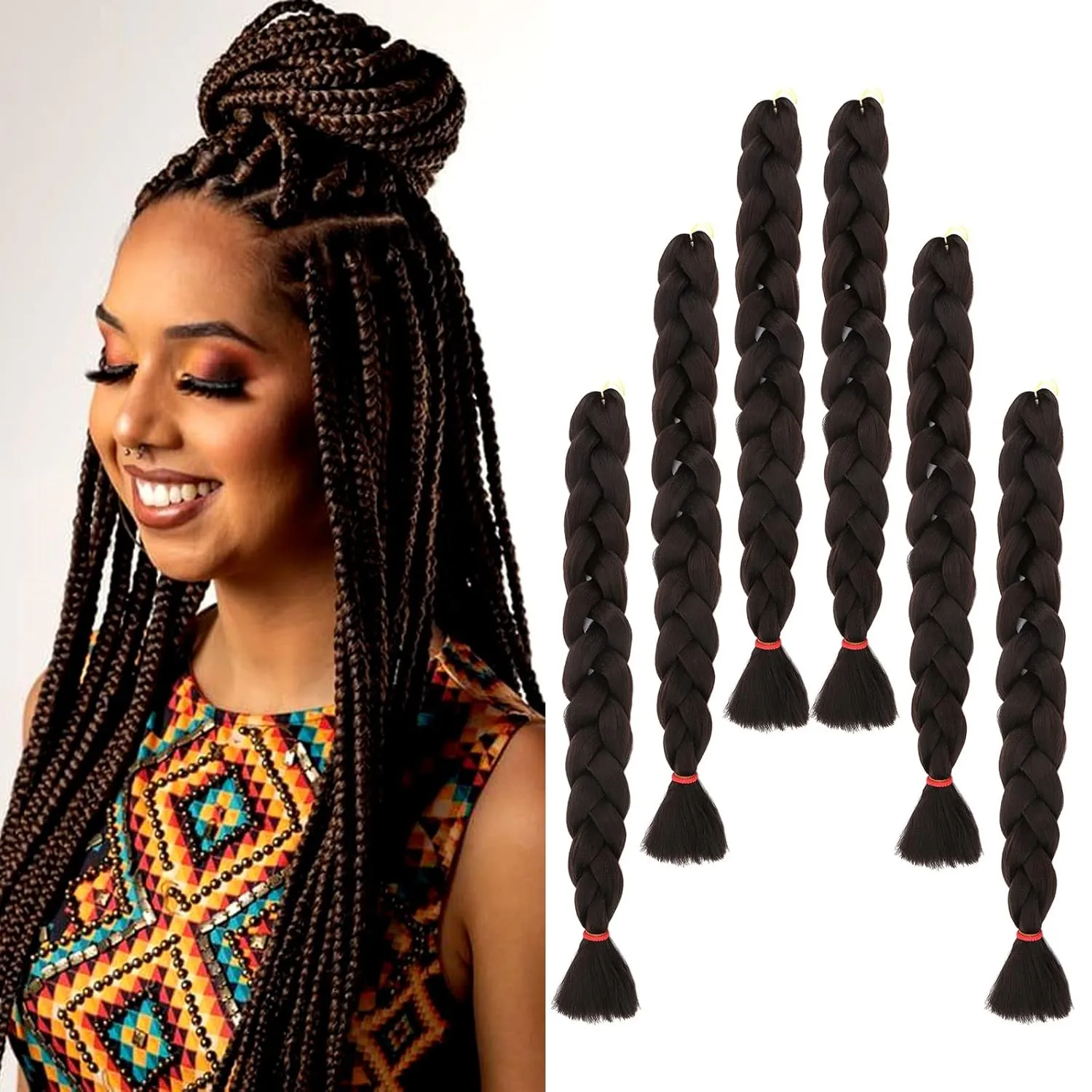 Solid color Braiding Hair 82Inches/165g Kanekalon High Temperature silk Jumbo Braids Crochet Hair Extensions Soft Yaki Texture
Solid color Braiding Hair 82Inches/165g Kanekalon High Temperature silk Jumbo Braids Crochet Hair Extensions Soft Yaki Texture