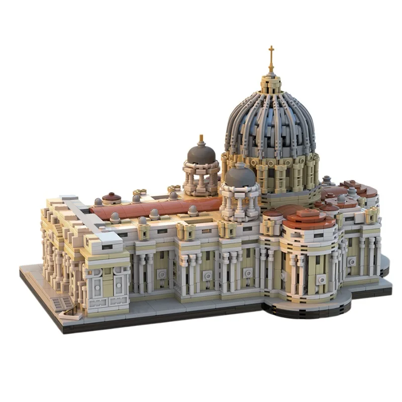 MOC Замок Базилика Сент-Питера, набор строительных блоков для собора, архитектура, церковный замок, коллекция дома, игрушки, подарок для детей
MOC Замок Базилика Сент-Питера, набор строительных блоков для собора, архитектура, церковный замок, коллекция дома, игрушки, подарок для детей