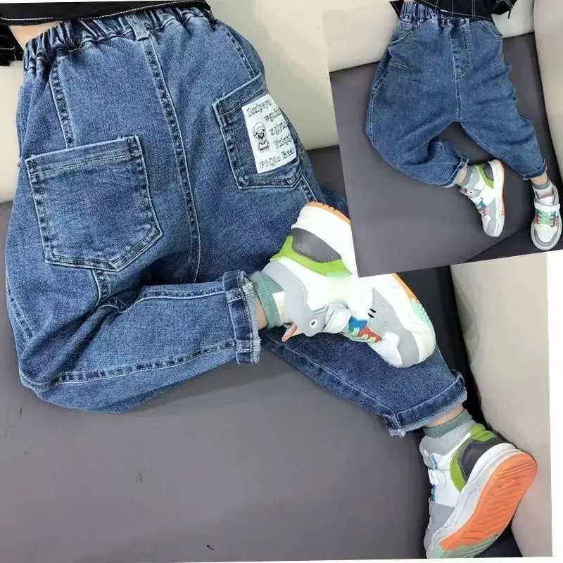 Childrens Loose Fitting Jeans Boys Spring And Autumn Pants 2023 New Korean Version Childrens Fashionable And Versatile Dad Pants
Childrens Loose Fitting Jeans Boys Spring And Autumn Pants 2023 New Korean Version Childrens Fashionable And Versatile Dad Pants
