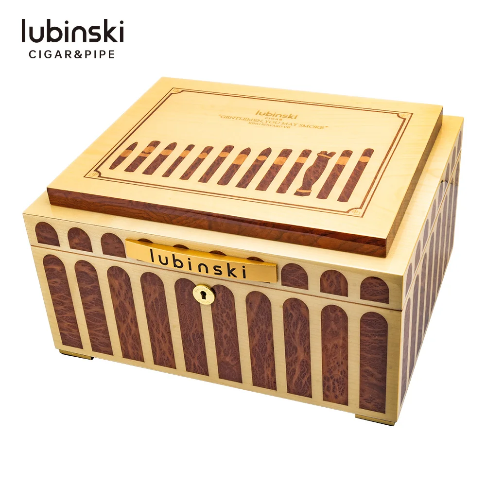 Cedar Wood Cigar Box Inlaid Piano Finish Moisture-proof And Hygroscopic Box Temperature And Humidity Gauge Large Capacity
Cedar Wood Cigar Box Inlaid Piano Finish Moisture-proof And Hygroscopic Box Temperature And Humidity Gauge Large Capacity