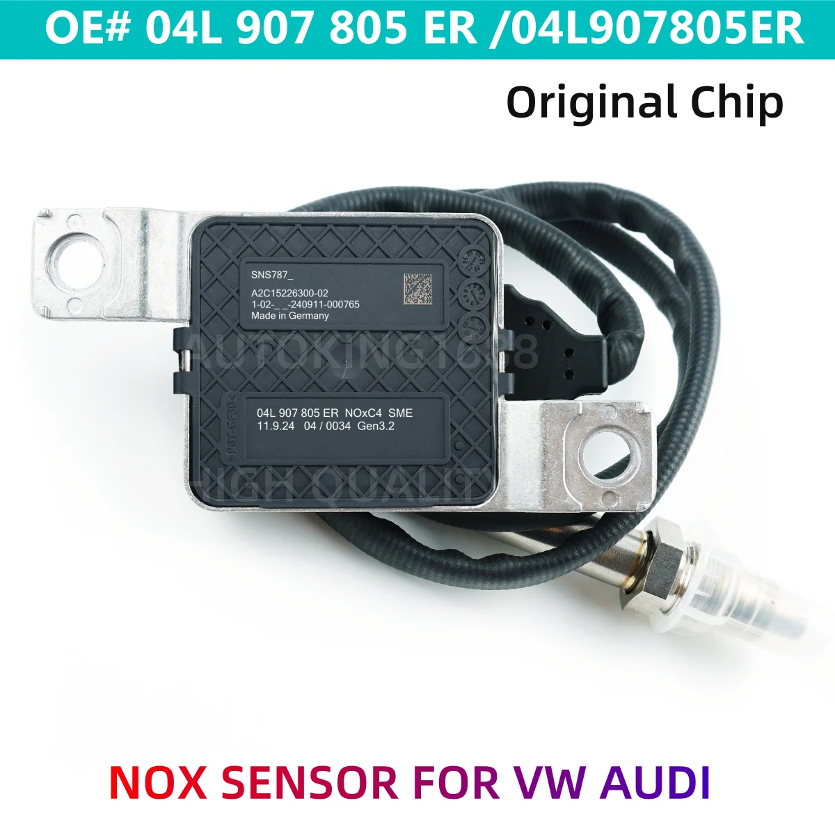 04L907805ER Высококачественный новый датчик NOx из оксида азота для VW Volkswagen Skoda 04L 907 805 ER
04L907805ER Высококачественный новый датчик NOx из оксида азота для VW Volkswagen Skoda 04L 907 805 ER
