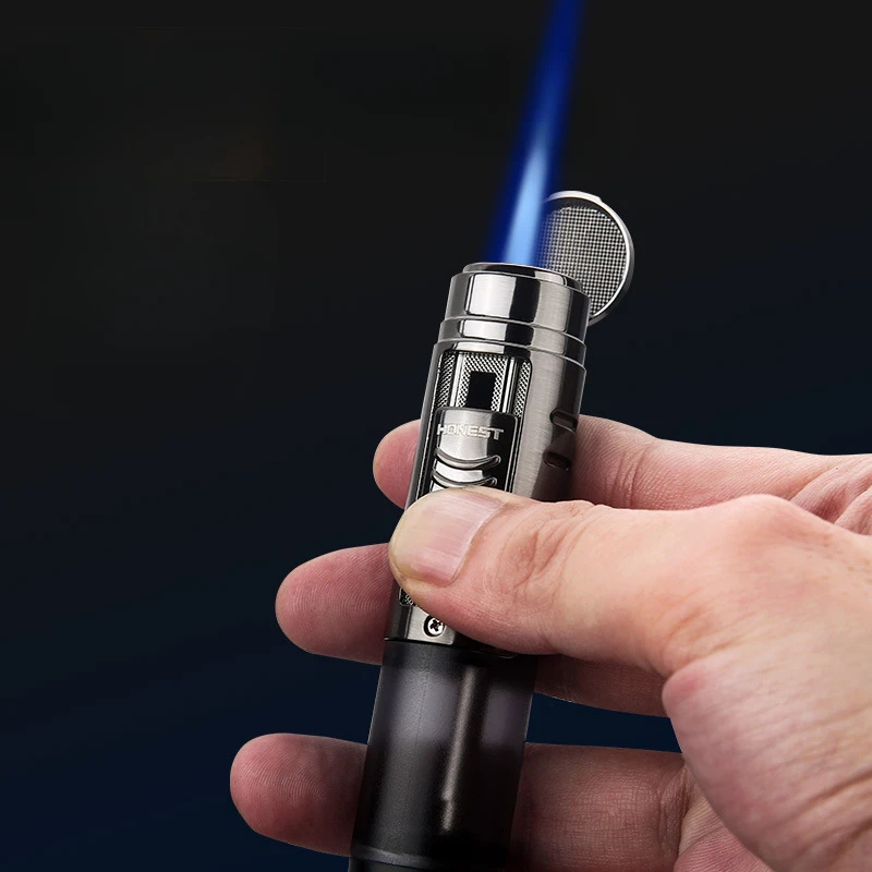 HONEST зажигалка для сигар металлическая ветрозащитная прозрачная реактивная зажигалка турбинная фонарь бутановая газовая зажигалка аксессуары для сигарет мужской подарок
HONEST зажигалка для сигар металлическая ветрозащитная прозрачная реактивная зажигалка турбинная фонарь бутановая газовая зажигалка аксессуары для сигарет мужской подарок