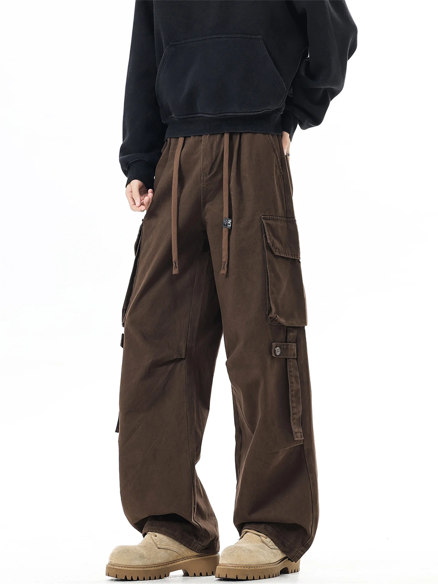 Мужские рабочие брюки Cleanfit коричневого цвета, свободные, широкие, осенне-зимние, повседневные, прямые, в стиле милитари, для молодежи
Мужские рабочие брюки Cleanfit коричневого цвета, свободные, широкие, осенне-зимние, повседневные, прямые, в стиле милитари, для молодежи