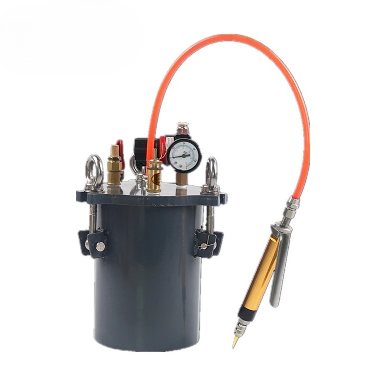 Pressure bucket manual control large flow glue gun set dispensing valve full diameter
Pressure bucket manual control large flow glue gun set dispensing valve full diameter