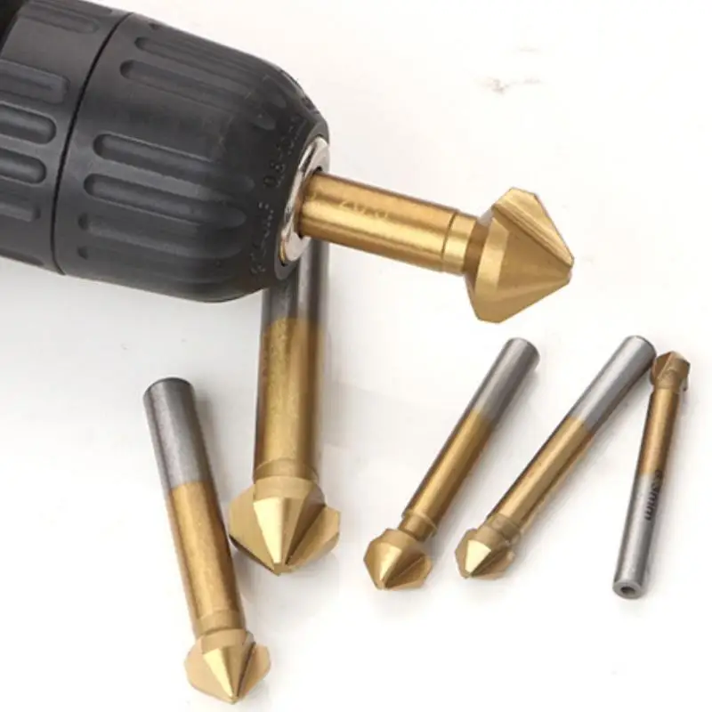 Универсальная концевая фреза с 6 предметами, 90 градусов, 3 канавки, высокоскоростная сталь для зенковки металла и дерева
Универсальная концевая фреза с 6 предметами, 90 градусов, 3 канавки, высокоскоростная сталь для зенковки металла и дерева