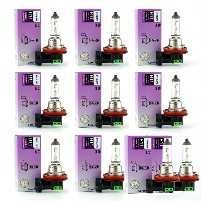 Philips 10 Lamps Vision H11 12V 55W PGJ19-2 Standard Car Headlight Halogen Auto Lamp Original High Low Beam ECE Genuine 12362CD
Philips 10 Lamps Vision H11 12V 55W PGJ19-2 Standard Car Headlight Halogen Auto Lamp Original High Low Beam ECE Genuine 12362CD