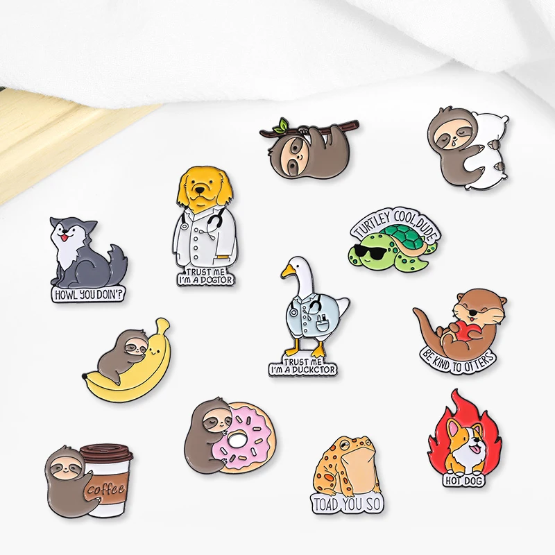 Creative Trendy Cartoon Cute Animal Sloth Oil Drop-Shaped Lapel Brooch/Badge Pin for Denim Bags,Fashionable Jewelry Accessory
Creative Trendy Cartoon Cute Animal Sloth Oil Drop-Shaped Lapel Brooch/Badge Pin for Denim Bags,Fashionable Jewelry Accessory