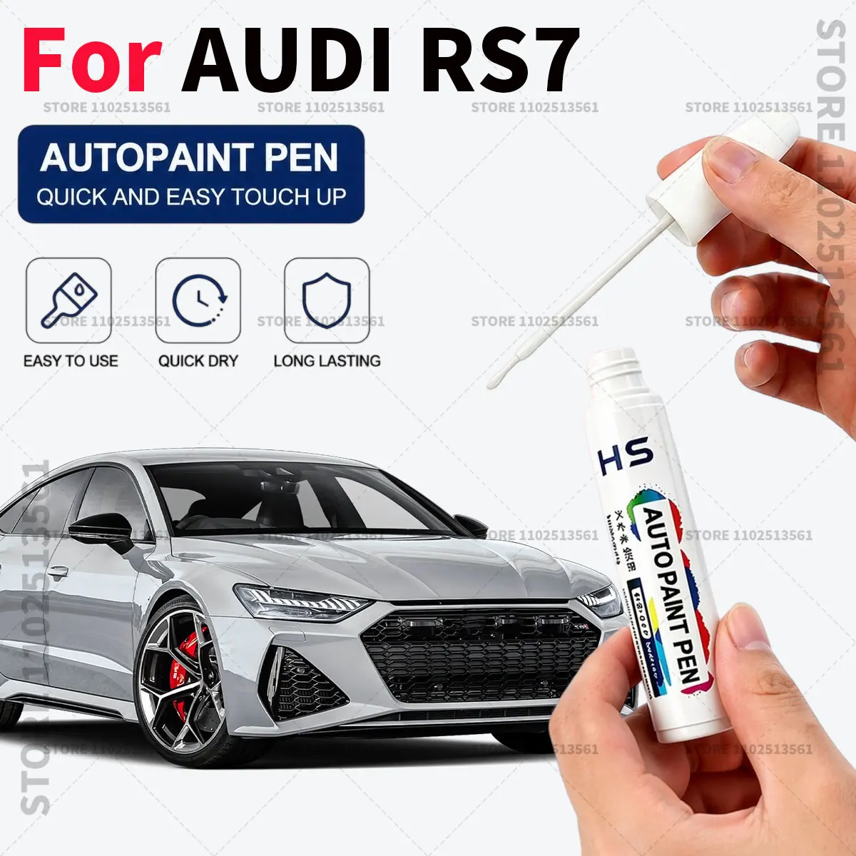 For AUDI RS7 Car Paint Repair Pen Restores Original Factory Paint Finish Brilliant Black Gray Glacier White Arkona White Silver
For AUDI RS7 Car Paint Repair Pen Restores Original Factory Paint Finish Brilliant Black Gray Glacier White Arkona White Silver