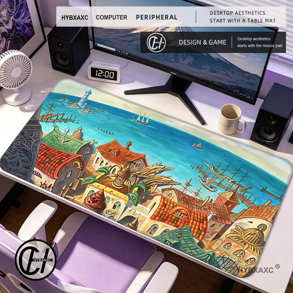 HYBXAXC Fantasy Coastline Mouse Pad Computer Game Table Mat Rubber Non-slip Stitched Edge Keyboard Mats Desk Pads
HYBXAXC Fantasy Coastline Mouse Pad Computer Game Table Mat Rubber Non-slip Stitched Edge Keyboard Mats Desk Pads