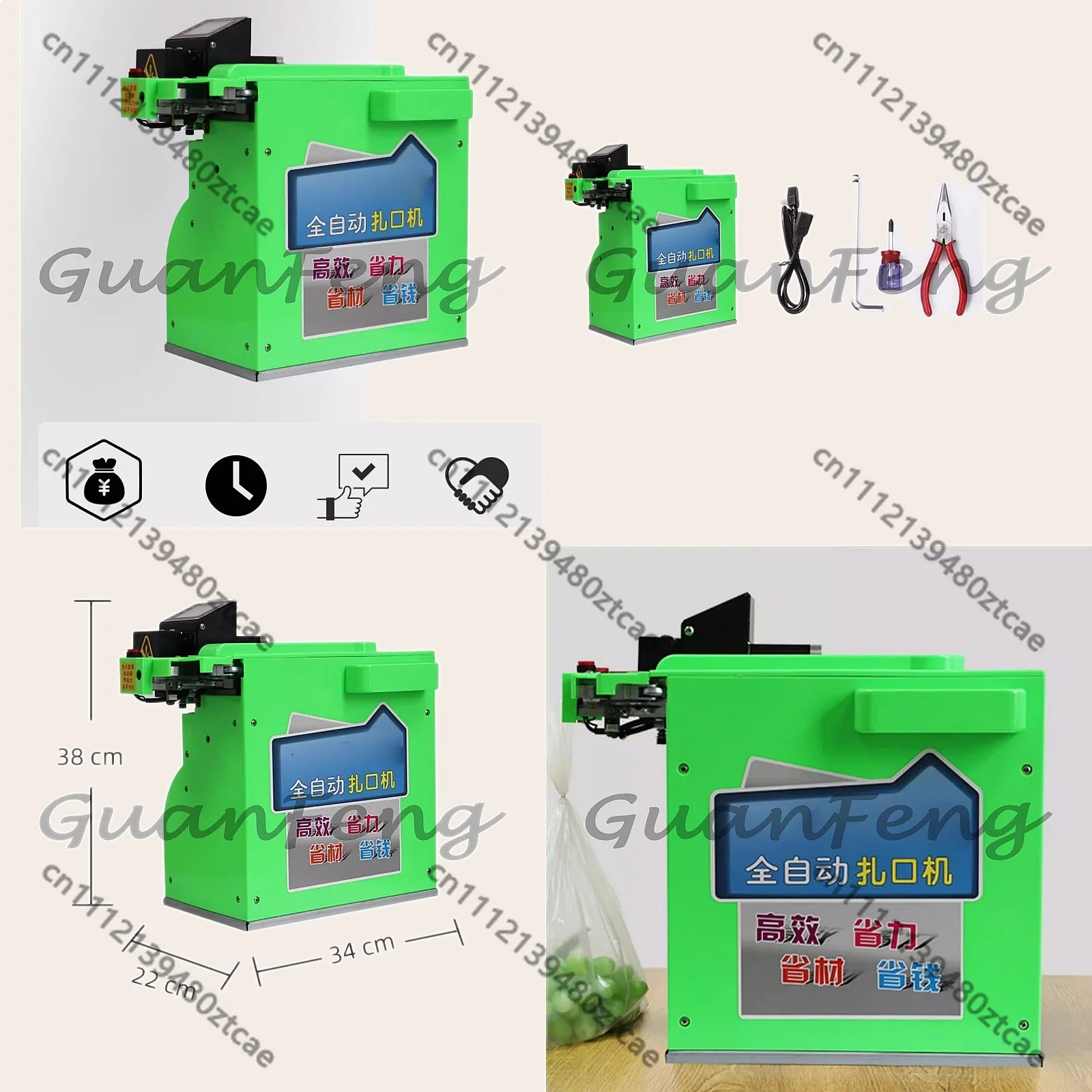 Fully Automatic Aluminum Wire Sealing Machine for Bag Packaging Strapping
Fully Automatic Aluminum Wire Sealing Machine for Bag Packaging Strapping