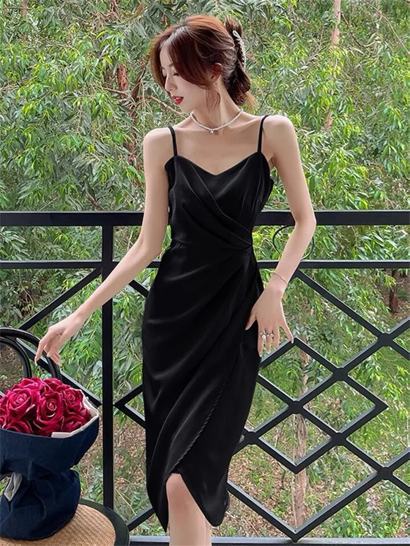 Платье Asyabuykal на бретельках, длинное, простое, винтажное, из атласа, летняя одежда 2026, уличный стиль, элегантное, с складками
Платье Asyabuykal на бретельках, длинное, простое, винтажное, из атласа, летняя одежда 2026, уличный стиль, элегантное, с складками