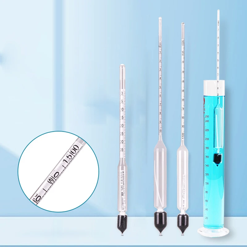 Density measuring cylinder set diesel gasoline petroleum liquid high-precision hydrometer density measuring instrument
Density measuring cylinder set diesel gasoline petroleum liquid high-precision hydrometer density measuring instrument