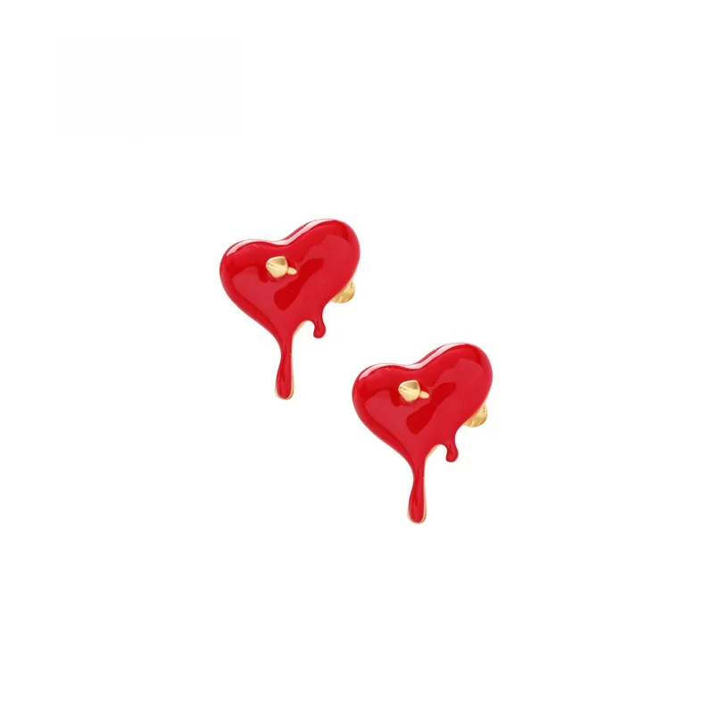 Fashionable 2023 Sumni Samantha Heart Shaped Volcanic Rock Earrings Women's Creative One Arrow through the Heart Ear Studs
Fashionable 2023 Sumni Samantha Heart Shaped Volcanic Rock Earrings Women's Creative One Arrow through the Heart Ear Studs