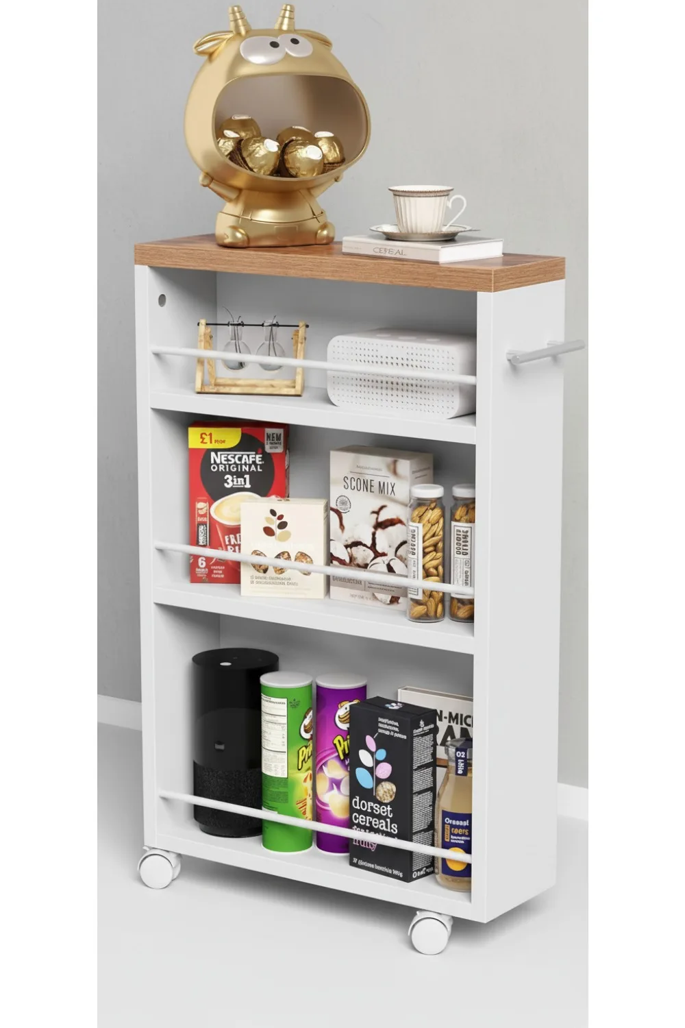 4-уровневая тонкая тележка на колесиках, узкий органайзер для хранения вещей 6,3 дюйма для кухни, ванной комнаты и прачечной
4-уровневая тонкая тележка на колесиках, узкий органайзер для хранения вещей 6,3 дюйма для кухни, ванной комнаты и прачечной