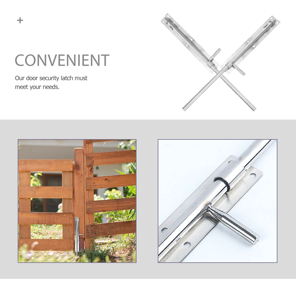2 шт. сверхмощные дверные болты из нержавеющей стали, утолщенный дизайн, скользящая защелка, стержень для ворот, тростниковые болты, бочковой болт, фурнитура для замка 
2 шт. сверхмощные дверные болты из нержавеющей стали, утолщенный дизайн, скользящая защелка, стержень для ворот, тростниковые болты, бочковой болт, фурнитура для замка