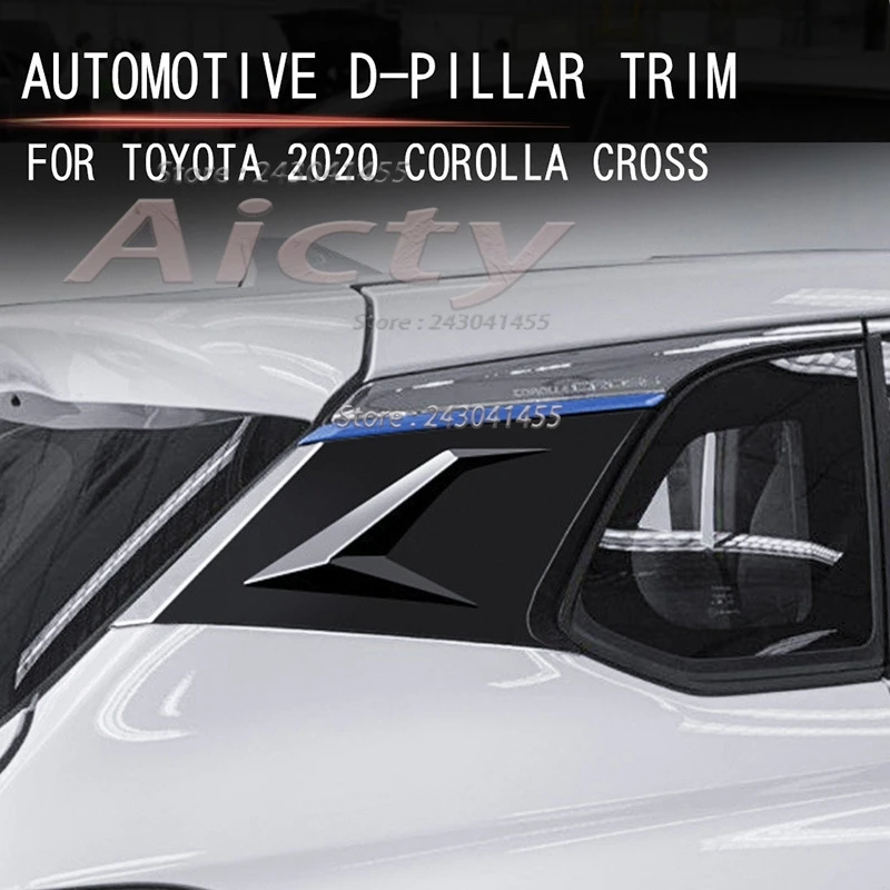 For Toyota Corolla Cross 2020 2021 2022 Black With Chrome Rear Window Spoiler Cover Trim Triangle Garnish Car Accessories
For Toyota Corolla Cross 2020 2021 2022 Black With Chrome Rear Window Spoiler Cover Trim Triangle Garnish Car Accessories