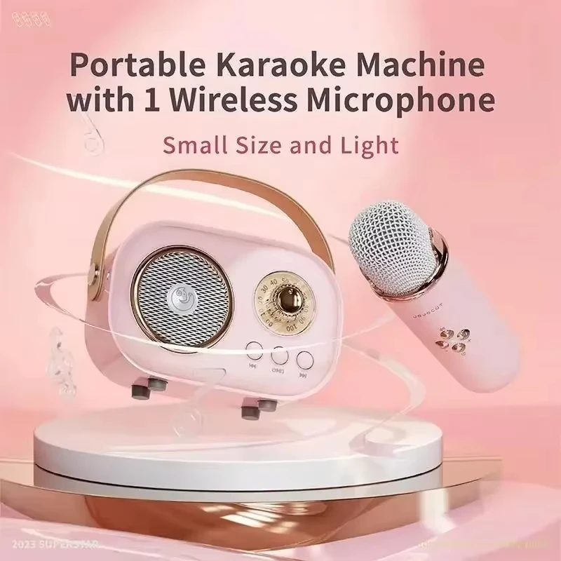 Portable Bluetooth Speaker With Wireless Microphone Stereo Bluetooth Speaker For Kids Mini Wireless Adjustable Bluetooth Speaker
Portable Bluetooth Speaker With Wireless Microphone Stereo Bluetooth Speaker For Kids Mini Wireless Adjustable Bluetooth Speaker