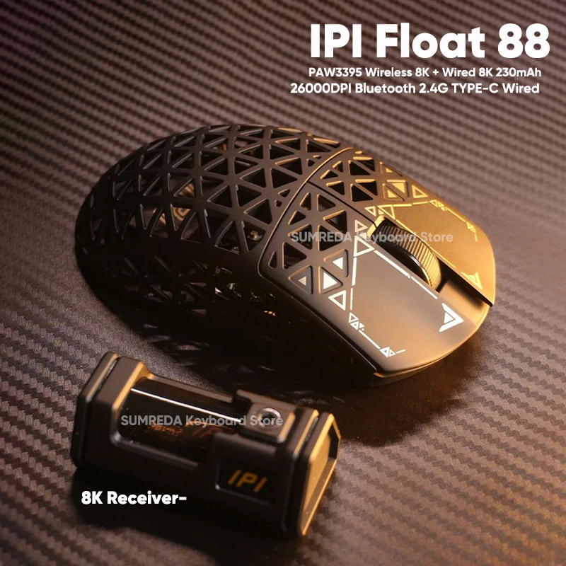 New Ipi Float Mouse Tri Mode 8K Wireless Mouse Paw3395 Fps Hollow Out Carbon Fibre Lightweight Gamer Mice PIao 88 Accessories
New Ipi Float Mouse Tri Mode 8K Wireless Mouse Paw3395 Fps Hollow Out Carbon Fibre Lightweight Gamer Mice PIao 88 Accessories