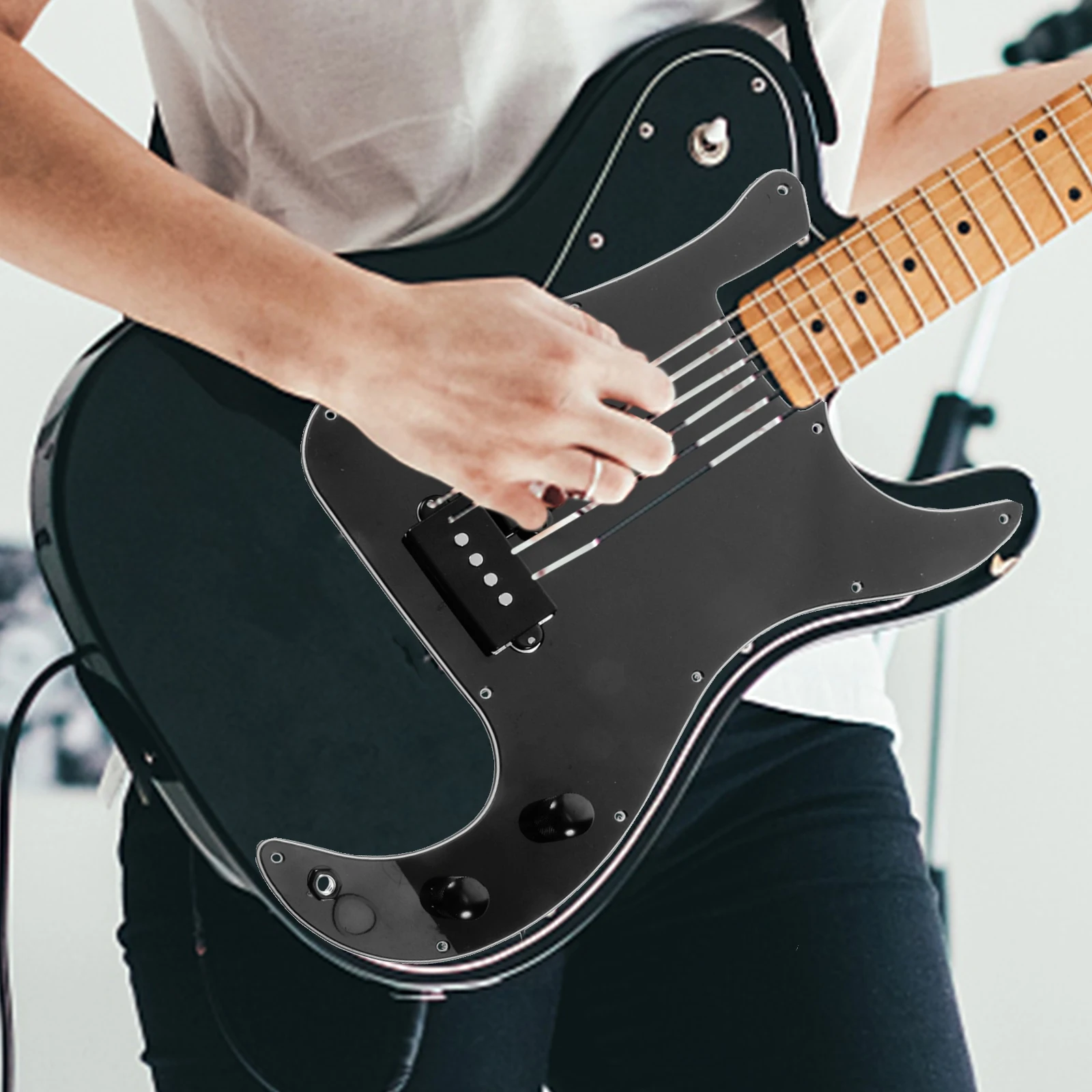 Bass Pickguard Set Loaded Guitar Guard Plate PB SSS 3 Screw Holes Tortoise Shell Black
Bass Pickguard Set Loaded Guitar Guard Plate PB SSS 3 Screw Holes Tortoise Shell Black