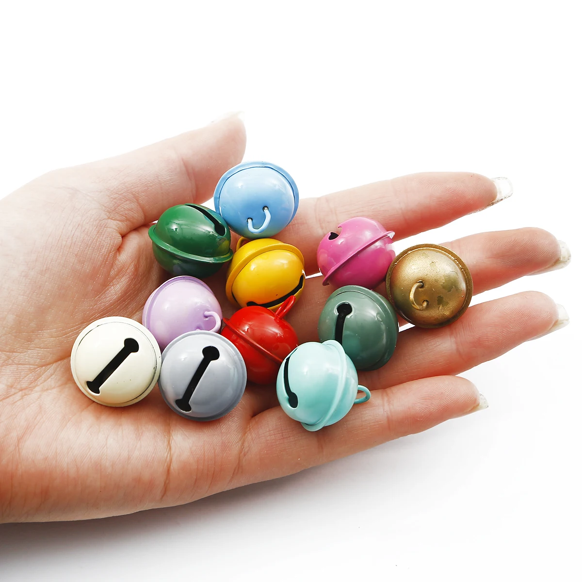 10Pcs 22x24mm Mini Iron Colorful Jingle Bells For Christmas Tree Decoration Crafts DIY Small Bell Accessories New Year Ornaments
10Pcs 22x24mm Mini Iron Colorful Jingle Bells For Christmas Tree Decoration Crafts DIY Small Bell Accessories New Year Ornaments