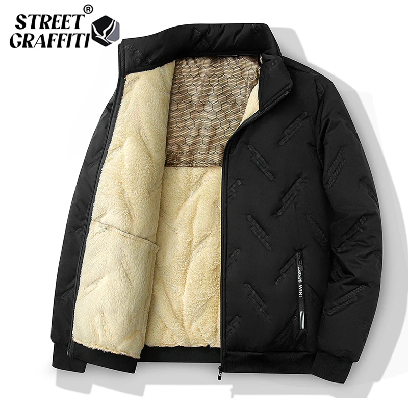2025 Graphene Thickened Men's Cotton-padded Jacket For Autumn and Winter Imitation Wool Plus Size Collar Cold-proof Jacket
2025 Graphene Thickened Men's Cotton-padded Jacket For Autumn and Winter Imitation Wool Plus Size Collar Cold-proof Jacket