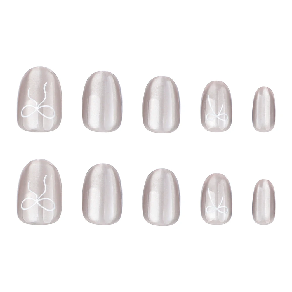 JP3622 QTCJ 24Pcs Silver bow pattern, round and short Wearable Nail Art Nail Patch Waterproof And Removable
JP3622 QTCJ 24Pcs Silver bow pattern, round and short Wearable Nail Art Nail Patch Waterproof And Removable