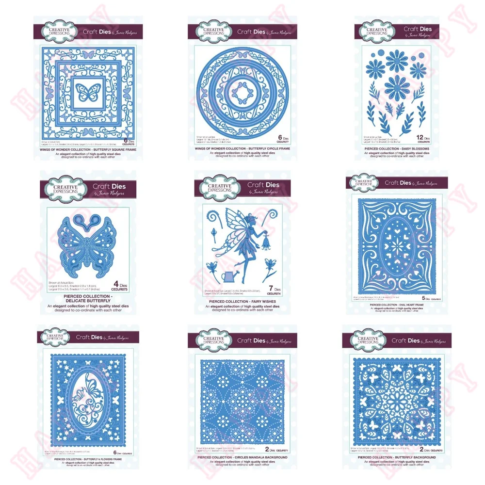 Metal Cutting Dies Butterfly Heart Flowers Mandala Scrapbook Diary Decoration Paper Craft Embossing Template DIY Card Handmade
Metal Cutting Dies Butterfly Heart Flowers Mandala Scrapbook Diary Decoration Paper Craft Embossing Template DIY Card Handmade