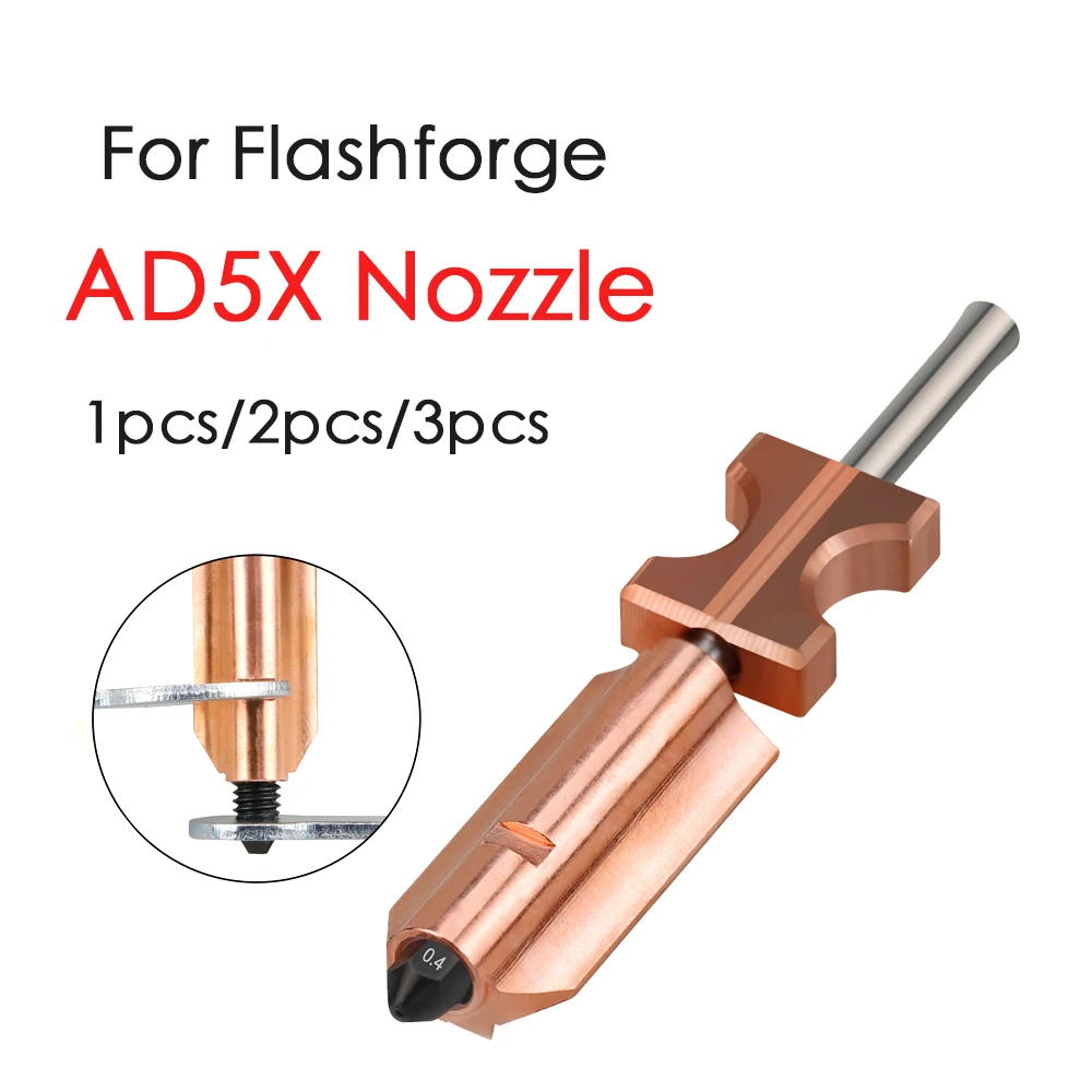 Новое обновление для Flashforge AD5X, закаленное сопло, адаптер 0,4 мм, экструдер Ad5x Flashforge, аксессуары для 3D-принтеров Hotend
Новое обновление для Flashforge AD5X, закаленное сопло, адаптер 0,4 мм, экструдер Ad5x Flashforge, аксессуары для 3D-принтеров Hotend