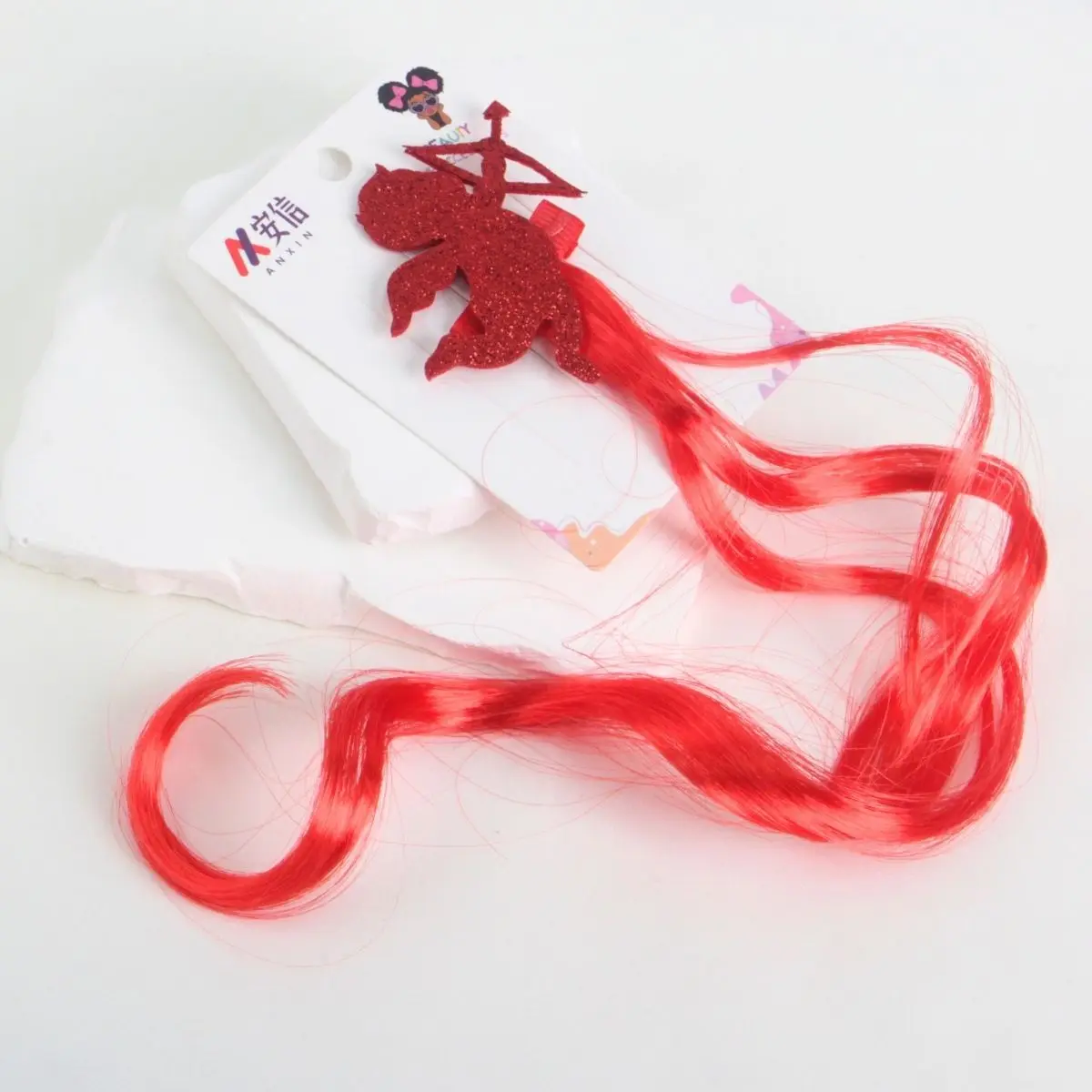 Valentine's Day Cartoon Anime Cute Cupid's Sword Wig Headwear Baby Hair Clip Long Curly Hair Accessories Fun Red Ornaments Gifts
Valentine's Day Cartoon Anime Cute Cupid's Sword Wig Headwear Baby Hair Clip Long Curly Hair Accessories Fun Red Ornaments Gifts