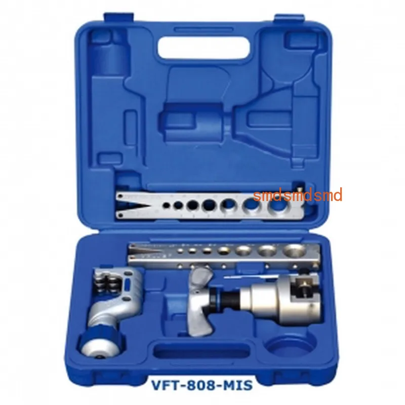 Vft-808 High Quality Refrigeration Eccentric Cone Flaring Tool Kit In Imperial And Metric Size Value
Vft-808 High Quality Refrigeration Eccentric Cone Flaring Tool Kit In Imperial And Metric Size Value