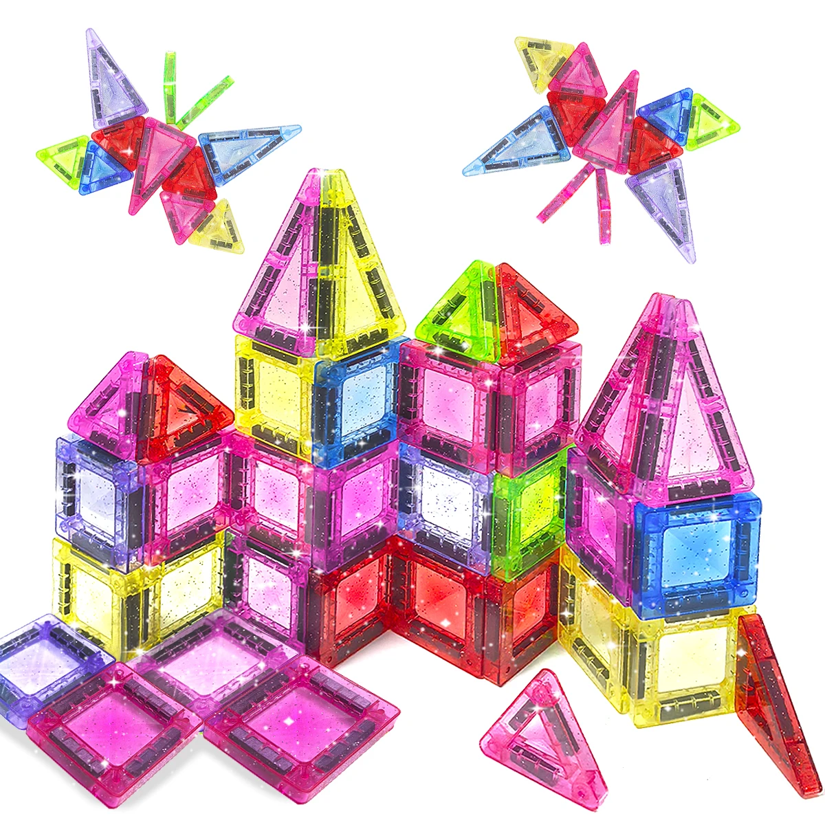 GlitterMagnetic Tile Montessori Toy Easy Portability Magnetic Building Block Gift Can Be Played with Anywhere Convenient Storage
GlitterMagnetic Tile Montessori Toy Easy Portability Magnetic Building Block Gift Can Be Played with Anywhere Convenient Storage